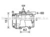 AVA QUALITY COOLING TOK707 Compressor, air conditioning